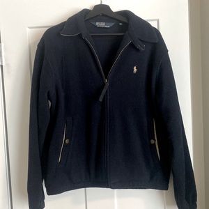 Mens vintage style lightly worn fleece POLO